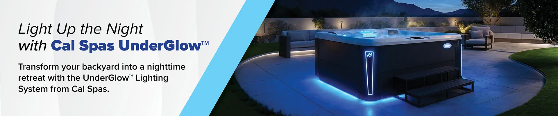 Calspas hot tub being used in a family setting - Mendoza