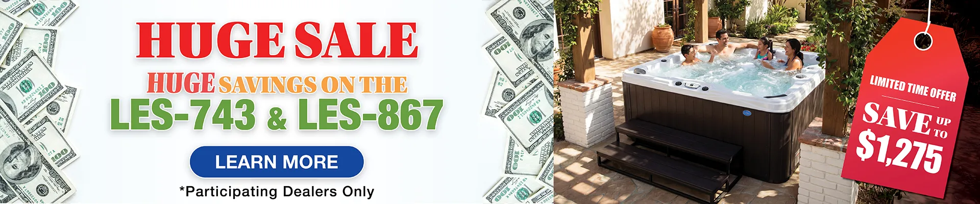 Calspas hot tub being used in a family setting - Mendoza